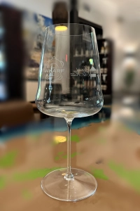 Riedel, Cabernet/Merlot Wine Glass, Winewings Series - Grand Old House & The Wharf Logo