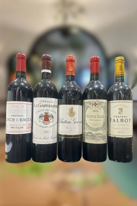Bordeaux 2009 Collection: Lynch-Bages, Talbot, Giscours, Gazin, Gaffelliere, (5x 750ml)
