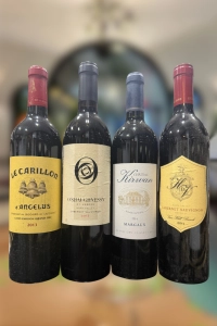 4 Bottles - Bordeaux Vs. Napa 2013 & 2014 Vintage (4x 750ml)