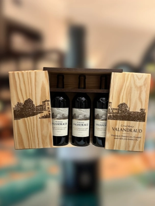 Château Valandraud, St. Emilion, Bordeaux, Acte II vertical case (2014, 2015, 2016)